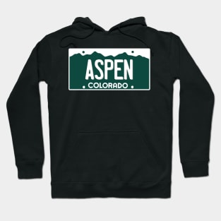 Aspen, CO License Plate Hoodie